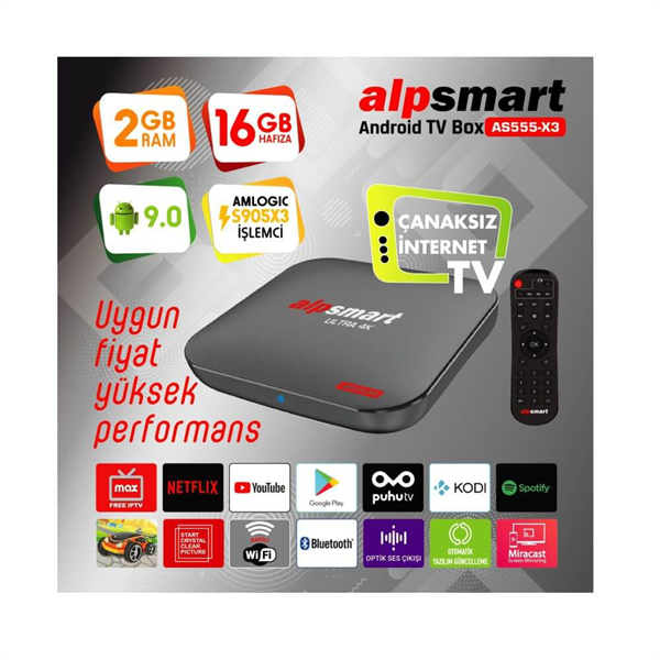 AlpsmartAndroid Tv BoxAlpsmart AS555-X3 Android Tv Box