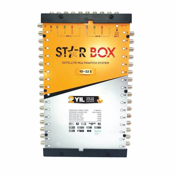 StarboxStarbox (Santral) MultiswitchStarbox 10/32 Sonlu Multiswitch Uydu Santrali
