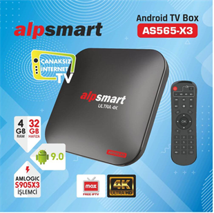 AlpsmartAndroid Tv BoxAlpSmart AS565-X3 Android Tv Box
