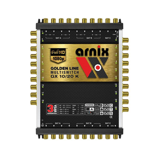 Arnix Dual Sistem 10/20 Sonlu ve Kaskatlı Multiswitch Uydu Santrali