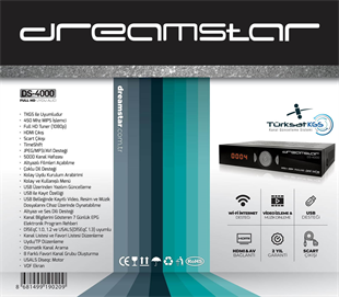DreamstarDreamstar Uydu AlıcısıDreamstar DS-4000 Full HD Uydu Alıcı