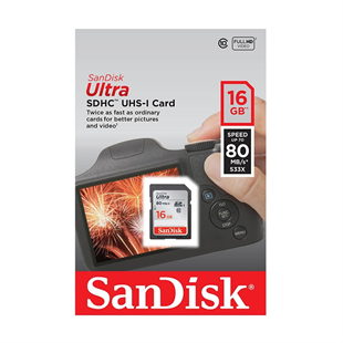 SanDiskSD KartlarSanDisk Ultra 16 GB SD Kart