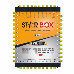 StarboxStarbox (Santral) MultiswitchStarbox 10/24 Kaskatlı Multiswitch Uydu Santrali