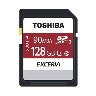 ToshibaSD KartlarToshiba Exceria N302 THN-N302R1280E4 128 GB SDXC Class 10 UHS-I Hafıza Kartı